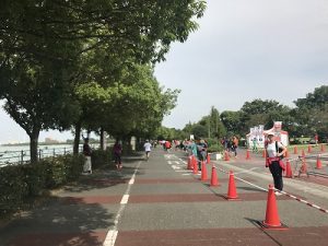 ベジタブルマラソンin彩湖レース中写真