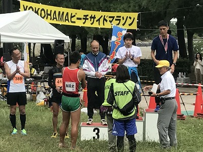 第1回横浜（YOKOHAMA）ビーチサイドマラソン表彰式