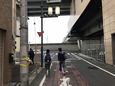 東京トライアルハーフマラソン2017四ツ木駅からのルート