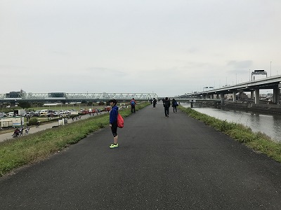 東京トライアルハーフマラソン2017帰路