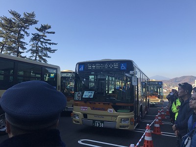 第12回湘南国際マラソン帰りのシャトルバス