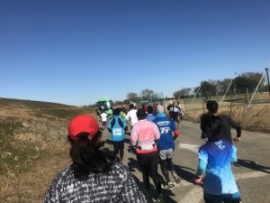 第19回ハイテクハーフマラソン折り返し地点