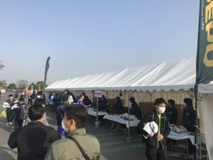 陸王杯第34回行田市鉄剣マラソン参加賞受け取り